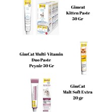 Kitten Paste 50 gr + Gimcat Duo Paste 50 gr + Gimcat Malt Soft Extra 20 gr