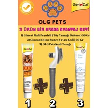 Malt ( Peynirli Tüy Yumağı Önleme), Gimcat Kitten Paste ( Yavru Kedi ) ve Kedi Tarağı