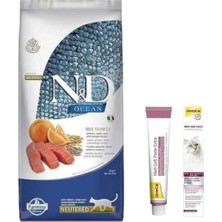 N&D Nd Düşük Tahıllı Somonlu Kısırlaştırılmış Kedi Maması 10 kg Gimcat Malt Soft Extra 20 gr