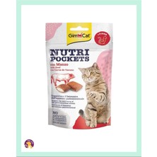 Gimcat Nutripockets Kedi Ödülü Biftek Malt 60 gr
