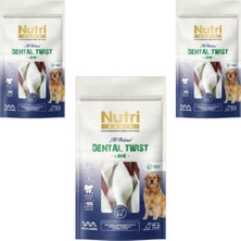 Nutri Canin Dental Twist Kuzu Etli Diş Sağlığı Köpek Ödülü 120 gr x 3 Adet