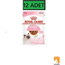 Royal Canin Royal Canın Yavru Kedi Yaş Mama 12 Adet x 85 gr Kitten Gravy Soslu