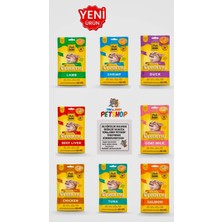 Tom&jerrypetshop -Delibon Karışık Cat Cream 40 Adet Sıvı Ödül Maması 5X14GR 8 Paket