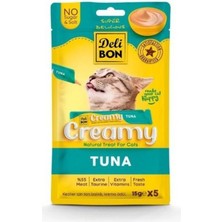 Delibon Creamy Ton Balıklı Kedi Ödül Maması 15 gr 5li