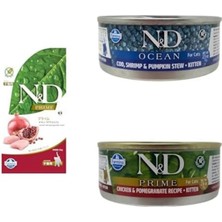 N & D Kitten 1,5 Kg. + 2 Adet N&d Konserve Yaş Mama (80 Gr.)