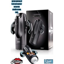 Kissers Yeni Nesil Profesyonel Kol Kontrollü Ileri Geri Hareket Rotasyon Isıtmalı Emişli Mastürbatör