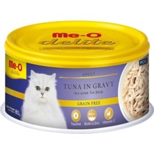 Delite Jöle Içinde Ton Balıklı ve Tavuklu Tahılsız Yetişkin Kedi Konservesi 80GR 24 Adet