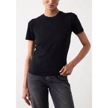 Penti Siyah Basic Oversize Tişört