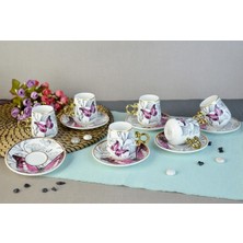 Marsilyan Floral Porselen Kahve Fincanı ROYALEKS-82454