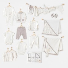 Nacario Mey Ithalat® AC25562 Newborn Set Tinny Ships 20'li Hastane Çıkışı Ekru