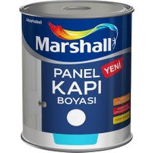 Marshall 1 Lt Beyaz Su Bazlı Panel Kapı Boyası Mat İç Mekan Kullanımı İçin Kokusuz