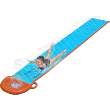 Misda Store H20GO Single Su Kaydırağı, 4,88 M Şişirilebilir Dahili Fıskiyeli