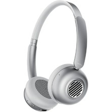 Acl Abk-12 Kablosuz Bluetooth Kulak Üstü Kulaklık Ultra Bass Metalik Görünüm Gümüş