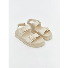 Lc Waikiki Yeni Sezon Deri Görünümlü Kadın Sandalet