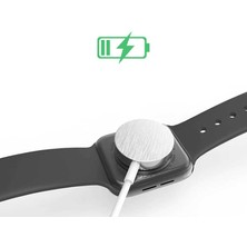 Rengareng Beyaz Apple Watch USB Şarj Kablosu