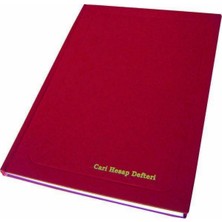 Dilman Cari Hesap Defteri Dik 12X17 96 Yp Kırmızı Renkli Kullanışlı Defter