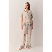 Suwen Victoria Gömlek Yaka Pijama Takımı
