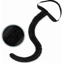 LTG Nova Mey Ithalat® Siyah Peluş Kuyruk Şekil Verilebilir 70 cm
