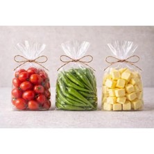 5'LİK 30X52 cm (1 Kg ≈ 100 Adet) Ateş Plastik LDPE Torba – Şeffaf Bakkaliye & Çerez Poşeti