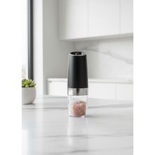 Jet's Home Sensörlü Otomatik Tuz ve Karabiber Değirmeni – LED Işıklı ve 5 Kademeli Seramik Öğütücü