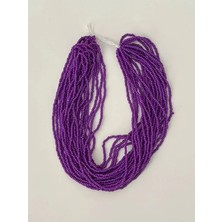 öztürk Renk: Mor. Kum Boncuk Çekoslovakya, Adana, Hapishane Işi, Iğne Oyası Ve El Işleme Boncuğu 12dizi