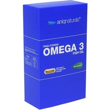 Aniqnaturals Omega 3 Balık Yağı 300 Licaps Yüksek Omega-3 Içeren Yetişkin Takviye Edici Gıda