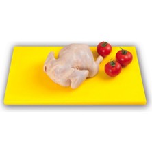 Burç Plastik Polietilen Kesme Tahtası 20X40X1 cm Sarı