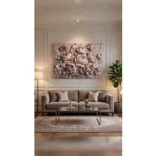 Safir Design Pastel Tonlar Şakayık Buketi Kanvas Tablo