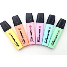 Stabilo Boss Original Fosforlu Kalem Pastel Renkler 6'lı Set