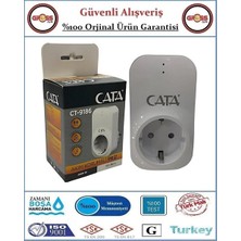 Cata CT-9186 Akım Korumalı Tekli Topraklı Priz 4000 W Kapasiteli Modern Tasarım ve Yüksek Parlaklık