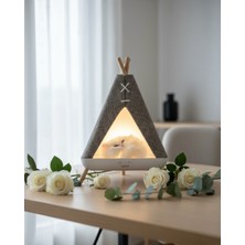 Tent Shape Kedili Masa Lambası, Gece Lambası, Abajur