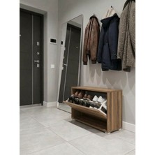 Macco Mobilya 1 Bölmeli Raflı Ayakkabılık - Düşer Kapaklı Modern Antre Düzenleyici