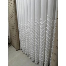 Nivemes Home Nivemeshome Sarel Keten 1/3 Pileli Tül Perde Apm