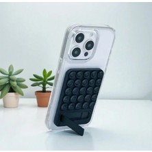 Aydın Trends Yapışkanlı Silikon Vantuzlu Telefon Standı – Katlanabilir Ayaklı Silikon Stand