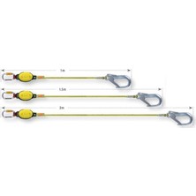 Beal Longe Dynapro Air Hook 150 cm Şok Emici Lanyard Yüksek Dayanıklılık İçin Tasarlandı