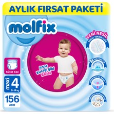 Molfix Pants 4 Beden Fırsat Paketi 156 Adet