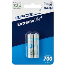 Ayt Efcell 700 Mah Şarjlı Aaa Ince Pil
