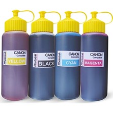 Canon G3411 Uyumlu 4 Renk 500ML Photoink Mürekkep Ekonomik Kapasite ile Kaliteli Baskılar