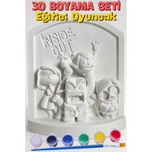 Craft 3D Atölye Ters Yüz-Inside Out 15 cm Boyunda Beton/taş/figür/büst Boyama Seti-Çocuk Boyama Etkinliği