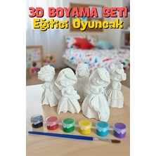 Prenses Figür 5 Adet Taş Biblo Çocuk Boyama Etkinliği