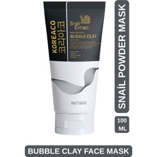 Koreaco Salyangoz Özlü Mucize Bubble Clay Yüz Maskesi | Ultra Yumuşak Nemli Parlak Köpüren Yüz Maskesi 100ML