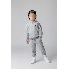 Luess Erkek Çocuk  %100 Pamuk Gri Alt Üst Takım (3-4 Yaş 8-9 Yaş)