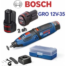 Bosch Gro 12V-35 Çok Fonksiyonlu Akülü El Aleti 2 Ah Çift Batarya