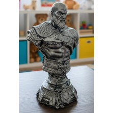 Craft 3d Atölye Kratos God Of War Büst/Biblo/Figür 15 Cm  Beton (  Paketi İle Beraber)