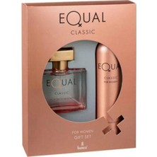 Equal Classic Bayan Parfüm Seti 75 ml EDT Hediyelik Lüks Ambalajda Çiçeksi Koku