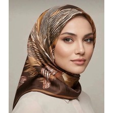 Levidor Tensel Eşarp Fırça Desen Acı Kahve