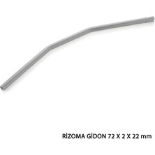 Tvs Raider Uyumlu Rizoma Gidon Gümüş (Gri) 72 x 8 x 22