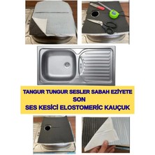 Kl Home Şangurtu Tungurtu Lavabonuza  Sesleri  Keser -Lavabo Altına Ses Kesici Yalıtım Levha 30X15CM= 2 Adet