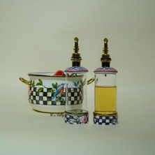 Miss Betty Paradise 2'li Cam Porselen Yağdanlık