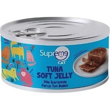 Supreme Cat Ton Balıklı Jöle İçerisinde Yetişkin Konserve Kedi Maması 85gr